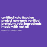 Bakery On Main, Grain-Free Granola + Baked With MCT Oil, Paleo + Keto Certified - Gluten-Free & Non GMO, Ketogenic Snack - Maple Vanilla, 8oz (Pack