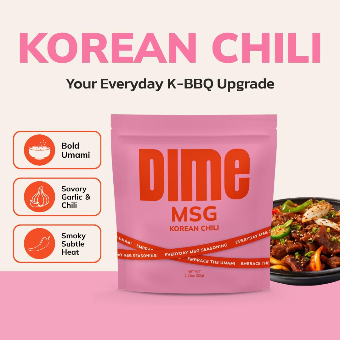 DIME MSG Gochugaru Korean Chili Seasoning, Umami Spice - 6.36oz, 3 Pack