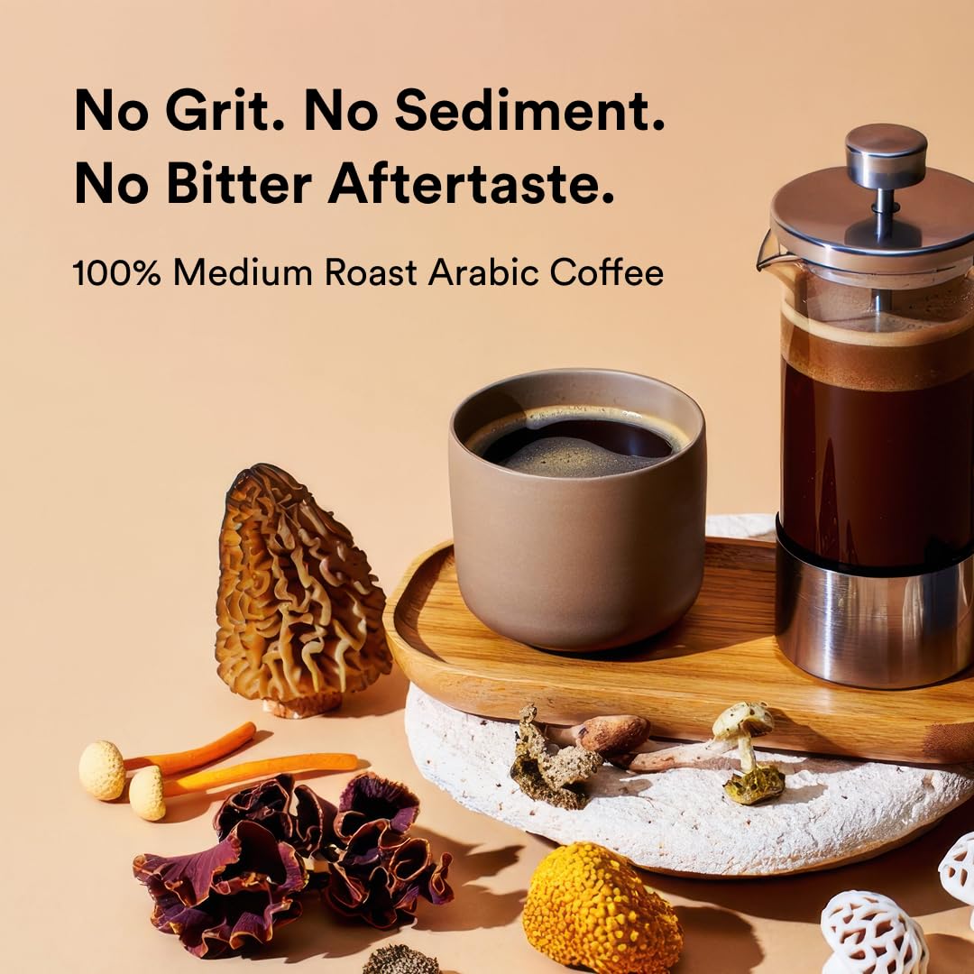ActivatedYou Morning Lift Mushroom Infused Coffee - Certified Organic, Plant Based Mushroom Coffee Instant Blend Made with Lion's Mane & Cordyceps