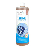Orb-3 Drain Enzymes, Multi-Purpose Enzymatic Drain Cleaner & Deodorizer, 1-Quart - Breaks Down Grease & Organic Build-Up for Drains, Pipes, Garbage