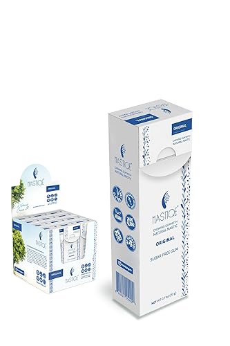 Mastiqe Sugar Free Hard Chewing Gum with Natural Mastic (Plain)