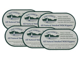 Bar Harbor Natural Smoked Wild Kippers, 6.7 oz (190g) | Naturally Wood Smoked | Ready to Eat | Naturally Rich in Omega-3 | EZ-Open, BPA-NI Lined Can