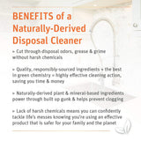 Grab Green Naturally-Derived, Mineral-Based Disposal Cleaner & Freshener Pods, Red Pear with Magnolia, 12 Pods (4-Pack)