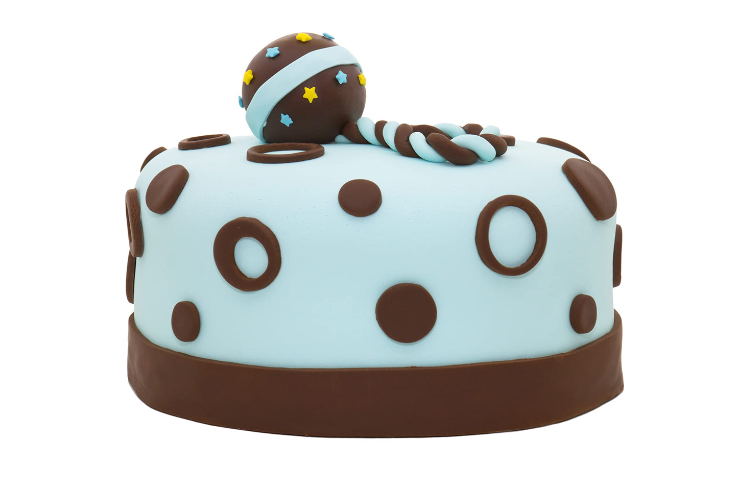 Bakerpan Premium Rolled Brown Fondant for Cake Decorating - 1 Pound, Chocolate Flavor (Made in USA)