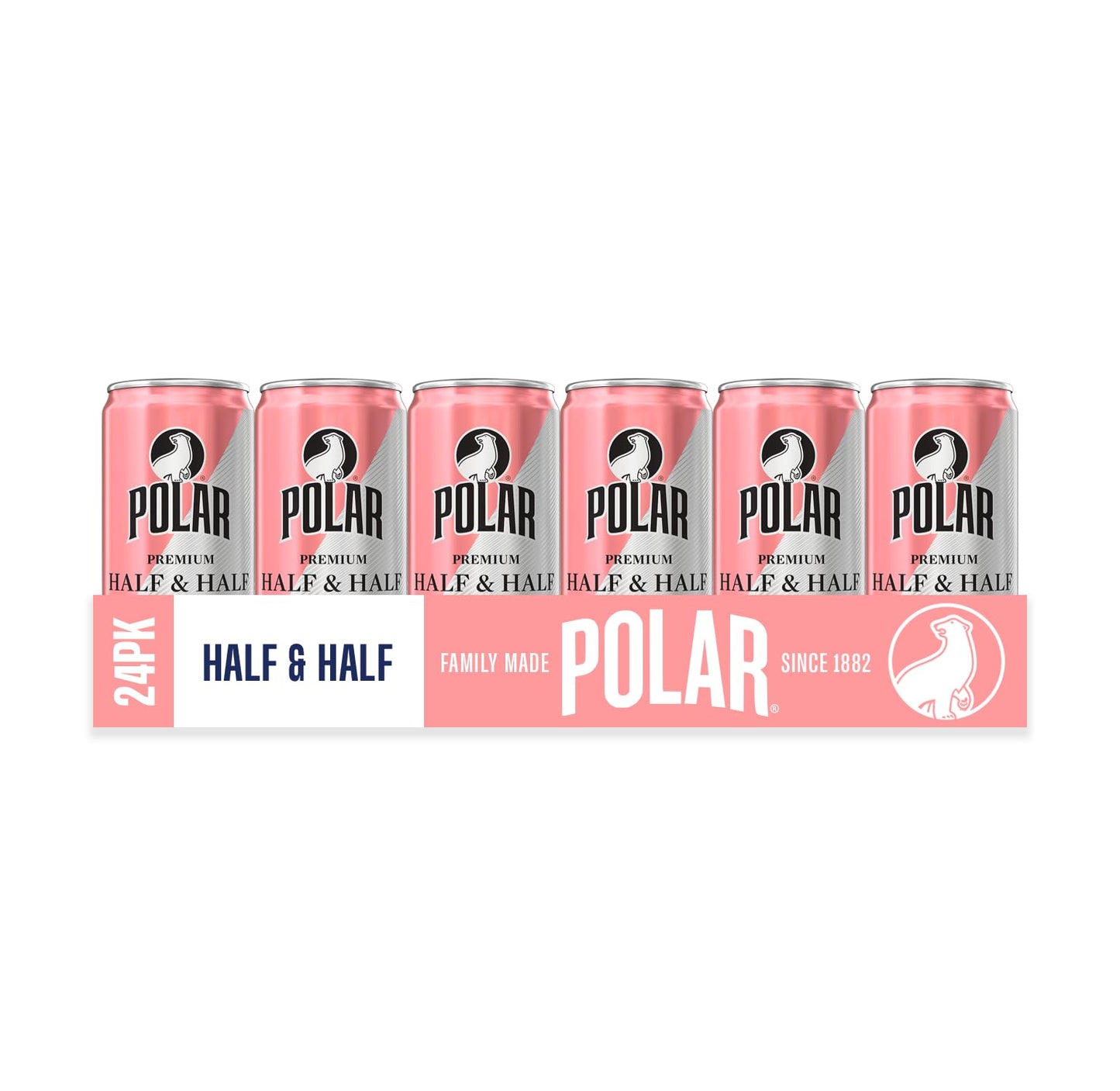 POLAR Half and Half (Grapefruit & Lemon) - 24pk 7.5oz Cans | Perfect Blend of Refreshing Citrus | Versatile Mixer for Cocktails and Mocktails