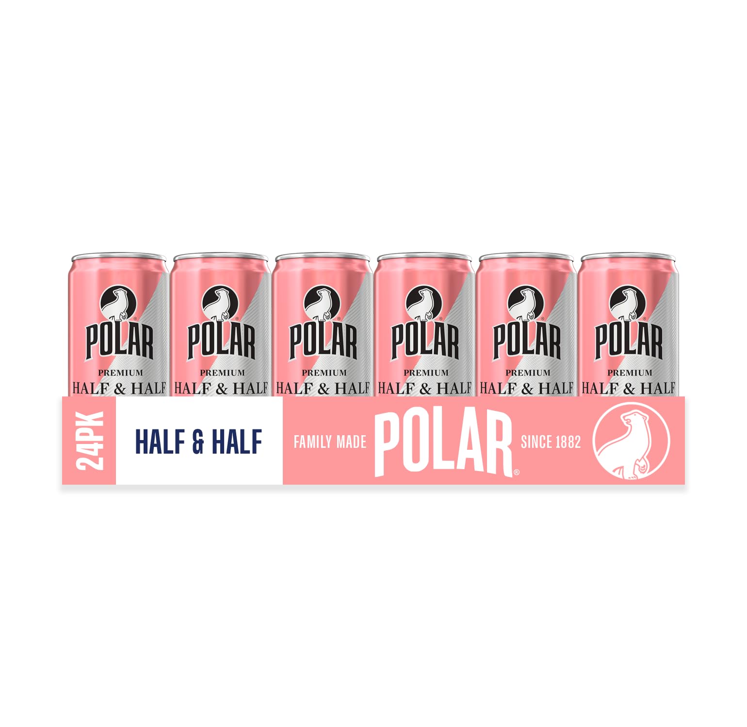 POLAR Half and Half (Grapefruit & Lemon) - 24pk 7.5oz Cans | Perfect Blend of Refreshing Citrus | Versatile Mixer for Cocktails and Mocktails