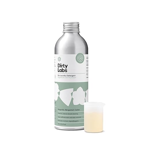 Dirty Labs | Signature Scent | Bio-Liquid Laundry Detergent | 32 Loads (8.6 fl oz) | Hyper-Concentrated | High Efficiency & Standard Machine Washing |