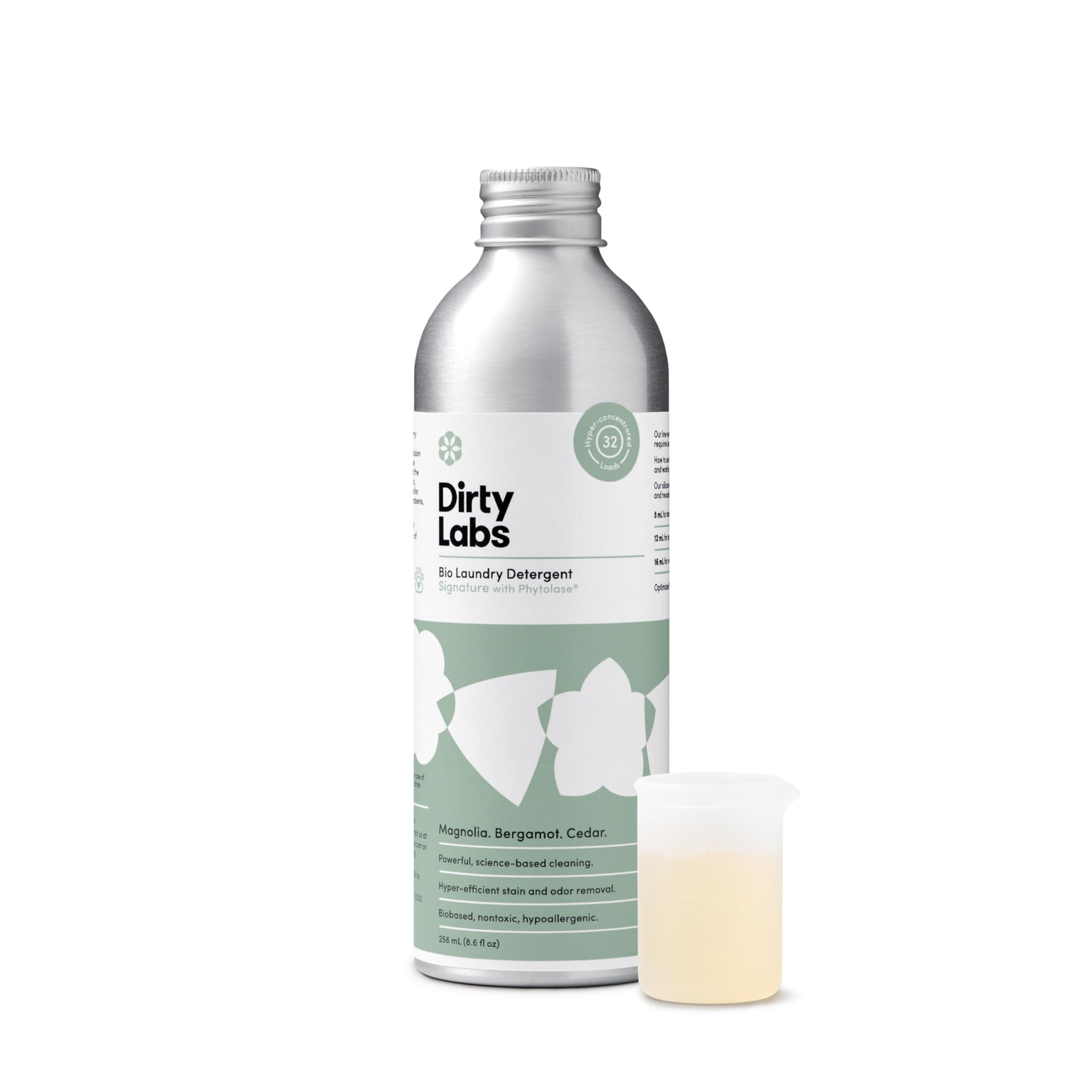 Dirty Labs | Signature Scent | Bio-Liquid Laundry Detergent | 32 Loads (8.6 fl oz) | Hyper-Concentrated | High Efficiency & Standard Machine Washing |