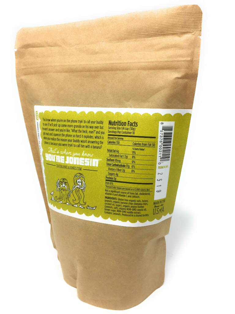 Granola Jones, Granola Peanut Butter Banana, 10 Ounce