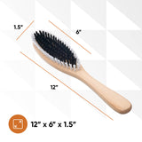 Clothes Brush Garment Brush Sturdy Bristles, Garment Lint Remover, Wool Suits, Lint Brush, Pet Hair Removel, Suede, Dust, Hat Brush Durable Wood