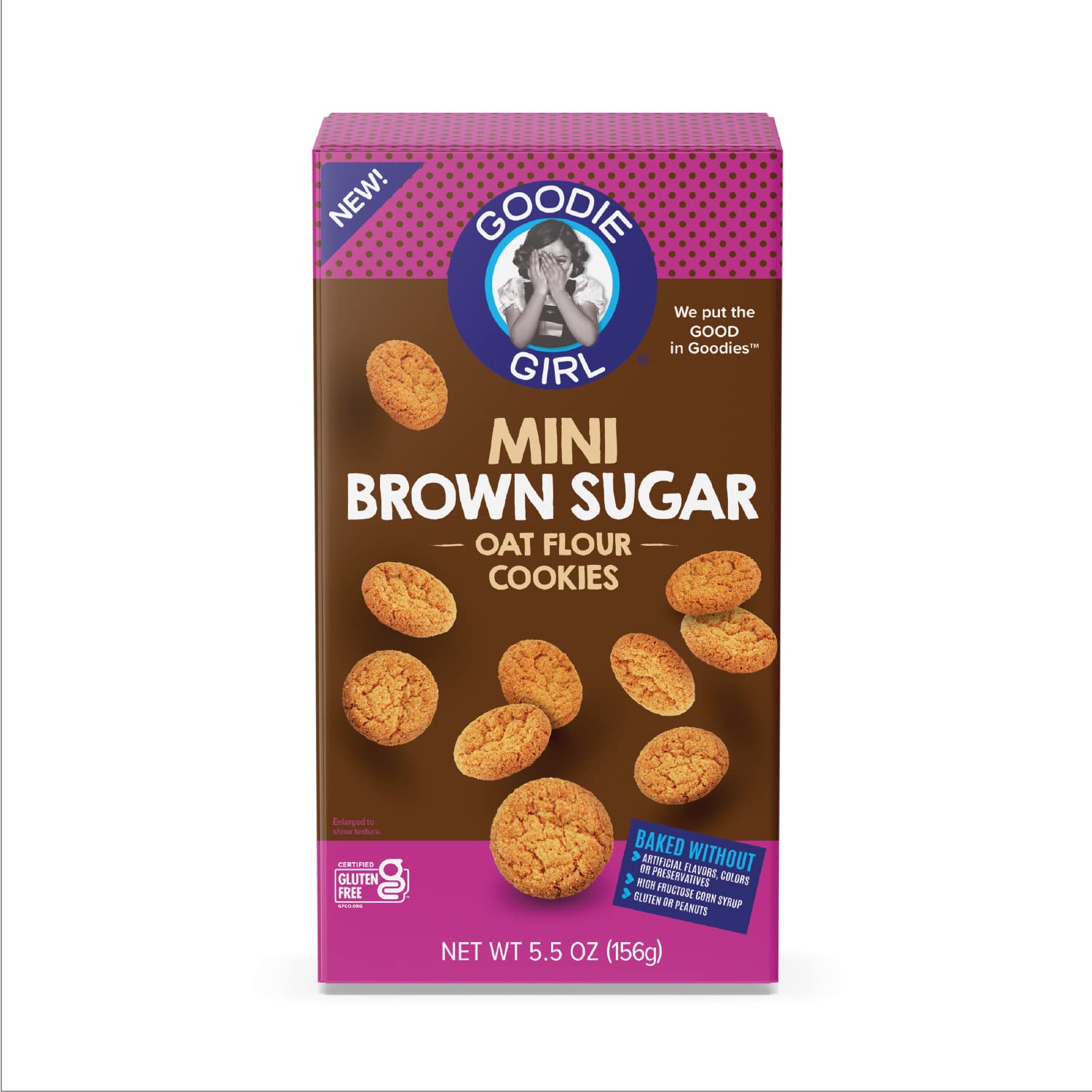 Goodie Girl, Mini Brown Sugar Cookie Cookies | Gluten Free, Peanut Free (3 Pack)