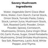 Le Sauce & Co. 4 serving Savory Mushroom Gourmet Gravy (2-pack) - Real Food Ingredients, Steak Sauce, Chicken Sauce, Dressing, Meats Prepared Foods