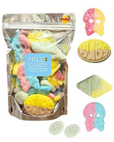 HELLO CANDY Swedish BUBS Candy MIX #1, Assorted Sweet & Sour Flavors, 0.5 lb Bag - Soft Fruit Chews, Scandinavian Sweets for Kids & Adults