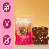 GoNanas Cinnamon Roll Banana Bread Mix, Vegan, Gluten Free Healthy Snacks. Oat Flour Bread or Muffin Mix. Women Owned, US Ingredients, Dairy Free, Nut Free, Delicious Snacks (1 Pack)