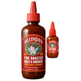 Melinda’s Fire Roasted Garlic & Habanero Hot Sauce - Made with Slow Roasted Garlic, Fresh Peppers, Lime Juice - Rich & Smoky Habanero Hot Sauce 12oz