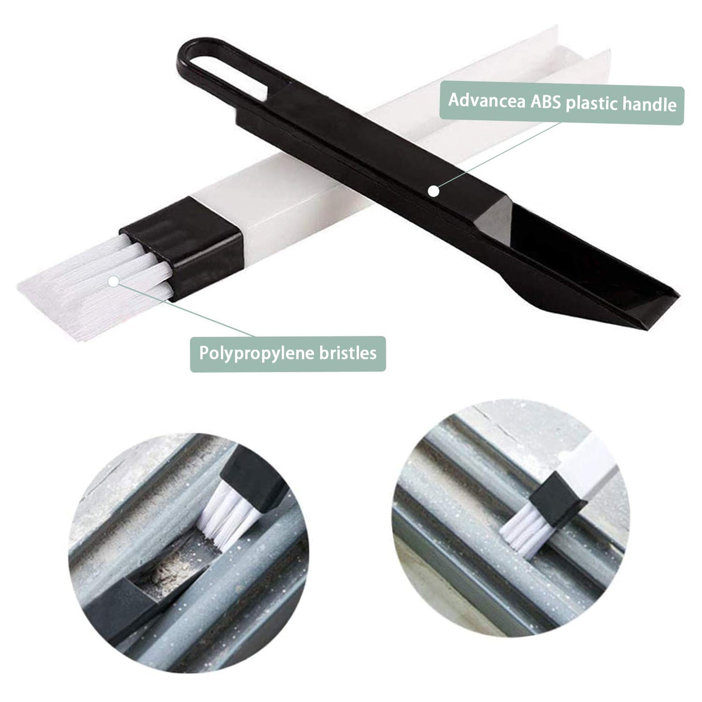 8 Pcs Hand-held Groove Gap Cleaning Tools,Door Window Track Cleaning Tools Groove Corner Crevice Cleaning Brushes for Sliding Door/Tile