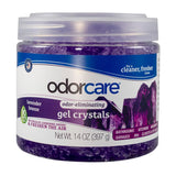OdorCare 14 oz Gel Crystal Odor Absorber, Odor Eliminator for Smoke, Odor, & Musty Smell in Home, Bathroom, Kitchen, Pet Areas, Made in USA, Lavender