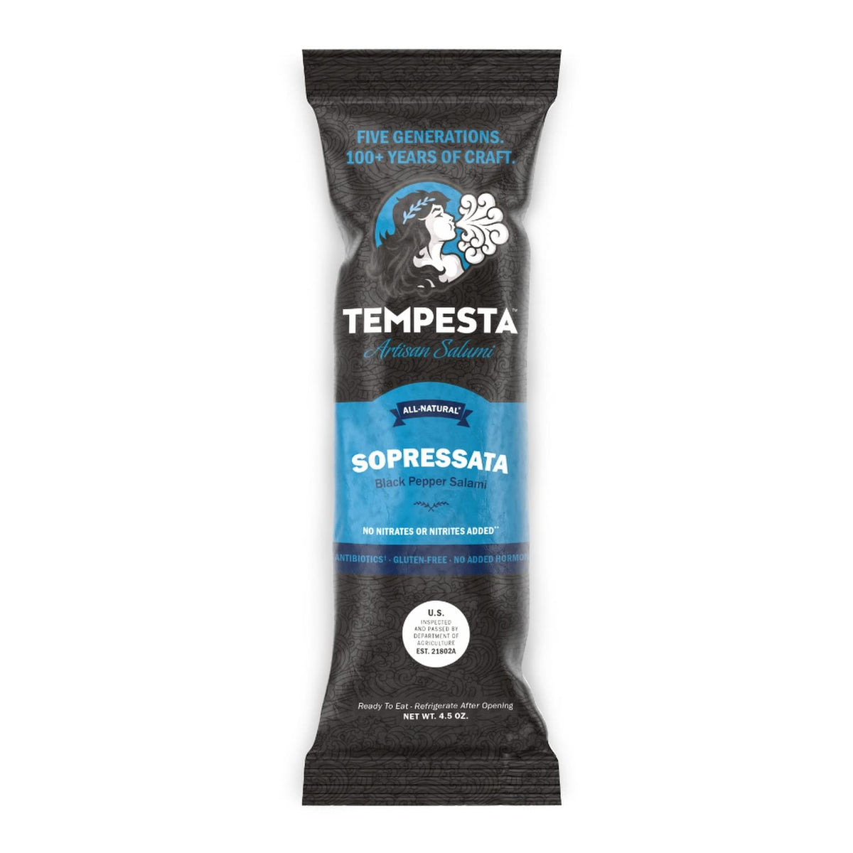 TEMPESTA Artisan Salumi - Sopressata (Black Pepper Salami) - 4.5 oz.