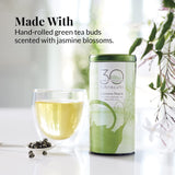 The Republic of Tea Jasmine Pearls Full-Leaf Loose Green Tea, 3.0 oz | Steeps 50 Cups | Caffeinated