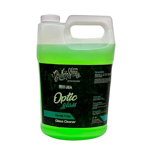 Endless Shine Detailing Optic Glass Streak Free Glass Cleaner - Safe for All Glass and Tinted Windows (1 Gallon)