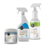 MB Stone Care Marble Repair Kit MB-5 Multi-Surface Cleaner, Finito Spray Polish & MB-11 Touch Up Etch Remover Ready to Use Bundle (1Quart / 32FL OZ