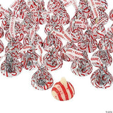 Candy Cane Kisses Christmas Edition 2 LBS - Individually Wrapped Candies - Bulk Candy By Queen Jax