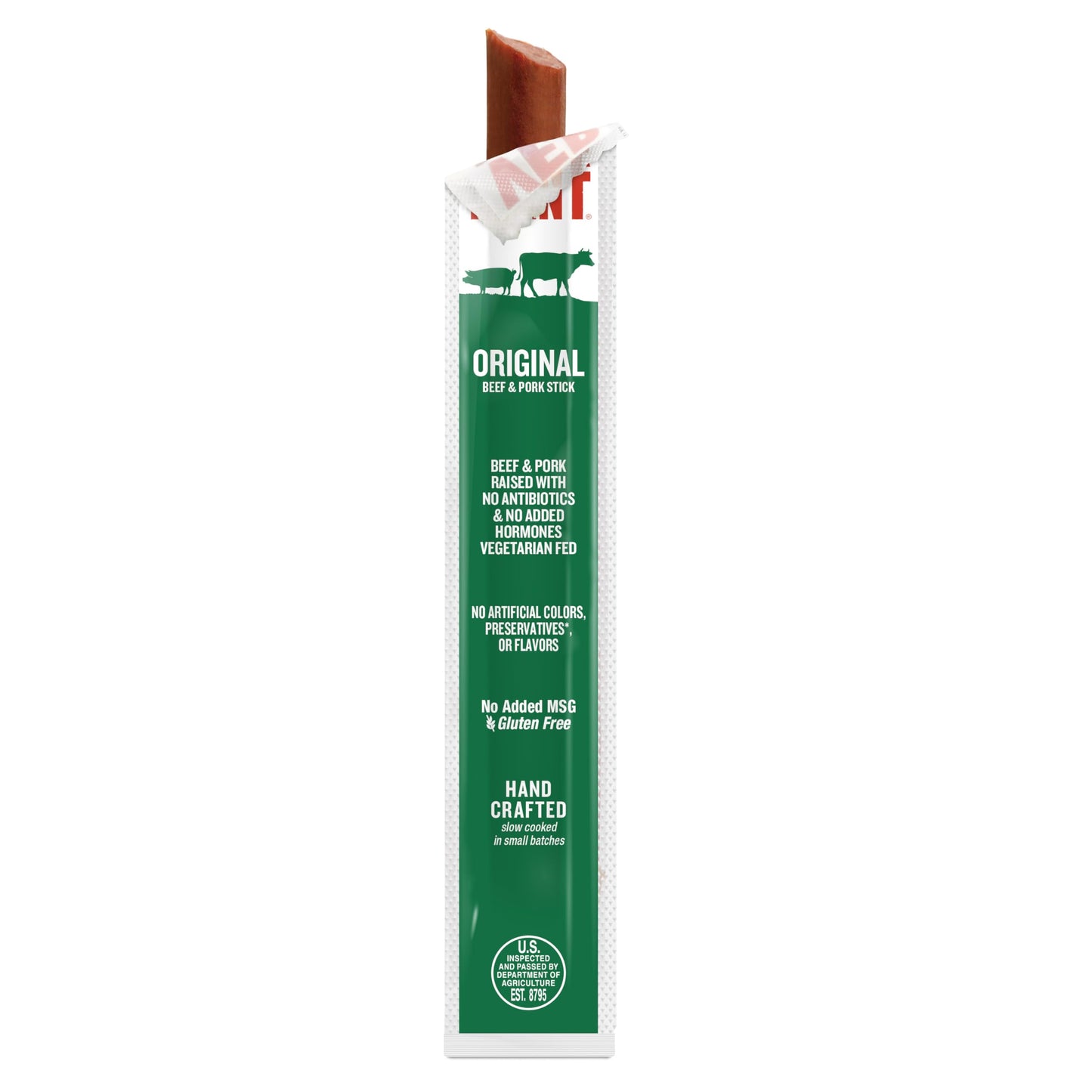 Snack Sticks by Vermont Smoke & Cure - Original Flavor - Beef & Pork - Healthy Meat Protein - 1oz Jerky Stick - 1 Count (Pack of 1)