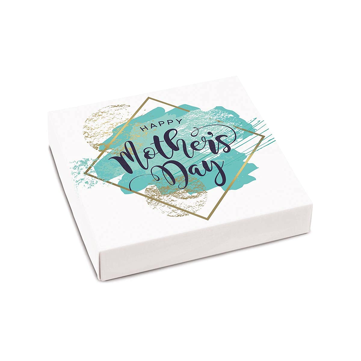 Sugar Free Happy Mother's Day Assorted Chocolate Candy Blue Gift Box by Diabetic Candy & diabetic friendly Mothers Day Gift