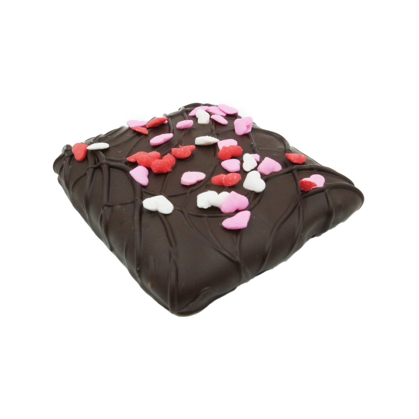 Philadelphia Candies Valentine's Day Hearts Gift, Dark Chocolate Covered Graham Crackers, 6 Ounce