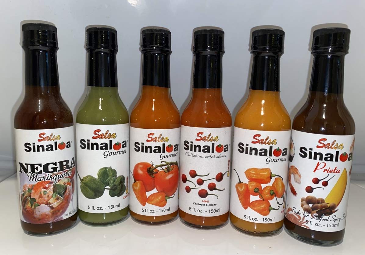 Salsa Sinaloa Variety 6 pack. 1 ea flavor 5oz