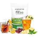 FitTea The Original 14 Day Detox Tea with Organic Green Tea ECGC, Garcinia Cambogia and Ginger - Colon Detox Cleanse to Help Bloating and Support