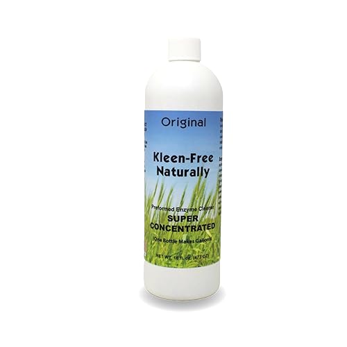 Kleen Free Naturally Preformed Enzyme Cleaner, Enzyme Solution, Multi-Purpose Cleaner, Laundry Additive and More - Concentrate - Original Scent - 16oz