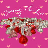 Candykrave Hershey'ss Kisses Valentine Colors Milk Chocolate candy - 4LB (400 pcs) - Bulk chocolate Red, Pink & Silver Foil Candy - Delicious Treats