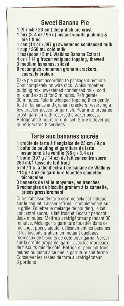 Watkins 311402 2 fl oz Extract Banana Imitation - Pack of 6