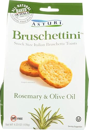 Asturi Rosemary & Olive Oil Bruschettini (Pack of 4 bags) by Asturi