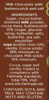 Divine Milk Chocolate with Toffee & Sea Salt 100g - Pack of 2