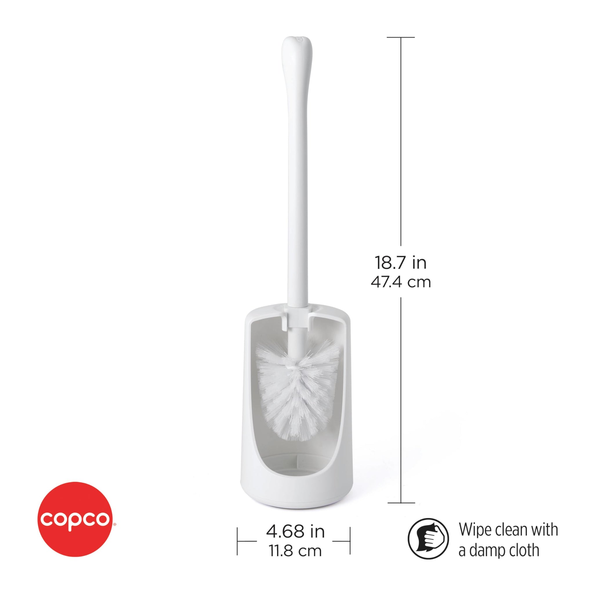Copco Toilet Brush with Canister, Toilet Bowl Cleaner