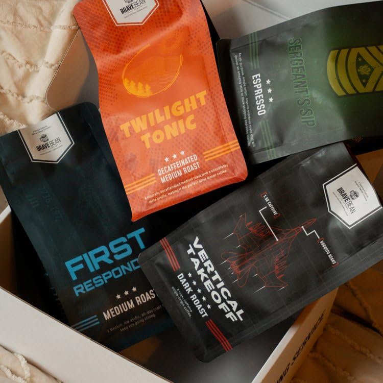 Brave Bean Coffee Company Launch Kit Sample Pack | 4-6oz Bags Specialty Whole Bean Coffee