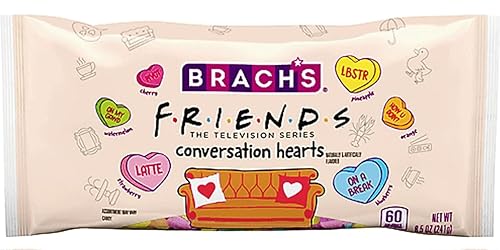Valentines Day Friends Conversation Hearts Candy, Pack of Heart Shaped Valentine's Day Little Candies Variety Fruity Flavors with Soko Smiles Pocket