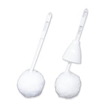 Toilet Brush| Small Mop| Bathroom Hair Remover Pack of 2 Includes 2 Brushes-Picks up Hair in Bathroom counters tubs Disposable Toilet Cleaner Brush