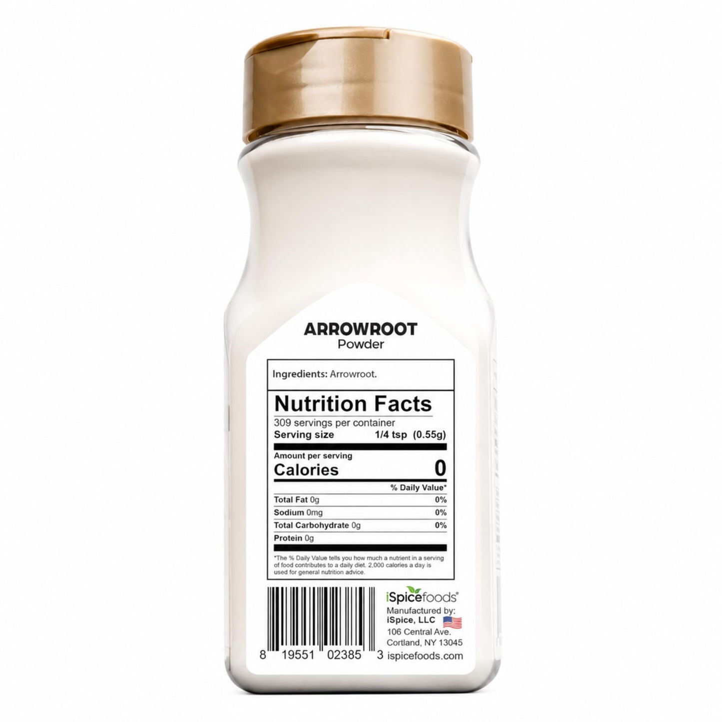 iSpice Premium Arrowroot Powder |Natural Thickener Arrowroot Flour |Gluten-Free Arrowroot Starch| Non -GMO Arrow Powder | 6oz (170g)