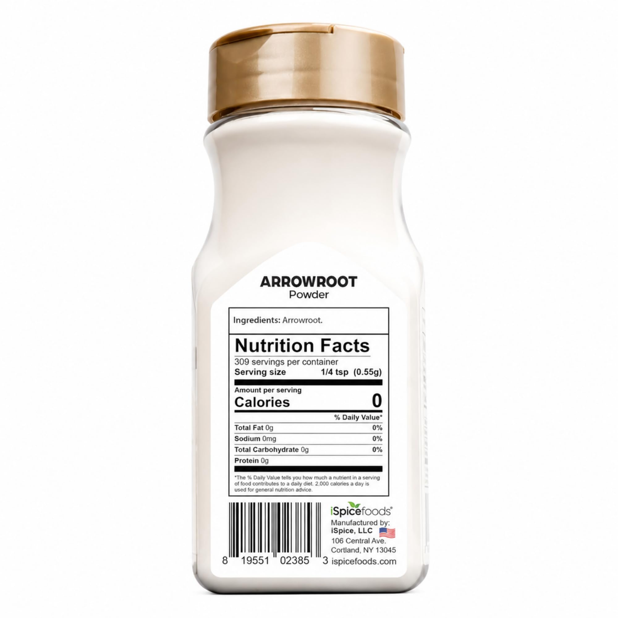 iSpice Premium Arrowroot Powder |Natural Thickener Arrowroot Flour |Gluten-Free Arrowroot Starch| Non -GMO Arrow Powder | 6oz (170g)