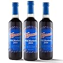 Wyman's Wild Blueberry Juice, 100% Juice, No Sugar Added, Not From Concentrate, Glass Bottled, 500mL (3 Pack)