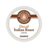 Barista Prima Italian Roast Decaf Coffee, Keurig K-Cup Pods, Dark Roast, 24/Box (6624)