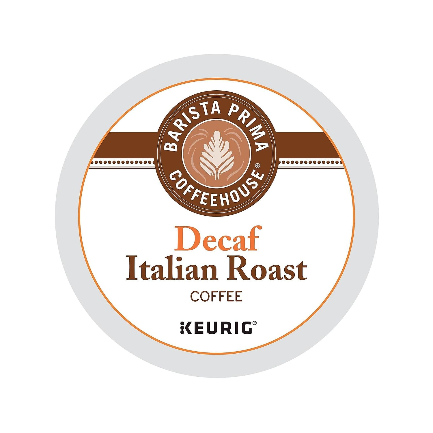 Barista Prima Italian Roast Decaf Coffee, Keurig K-Cup Pods, Dark Roast, 24/Box (6624)
