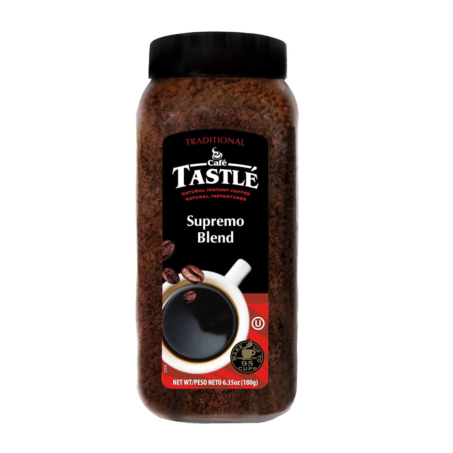 Café Tastlé Supremo Blend Traditional Instant Coffee, 6.35 Ounce