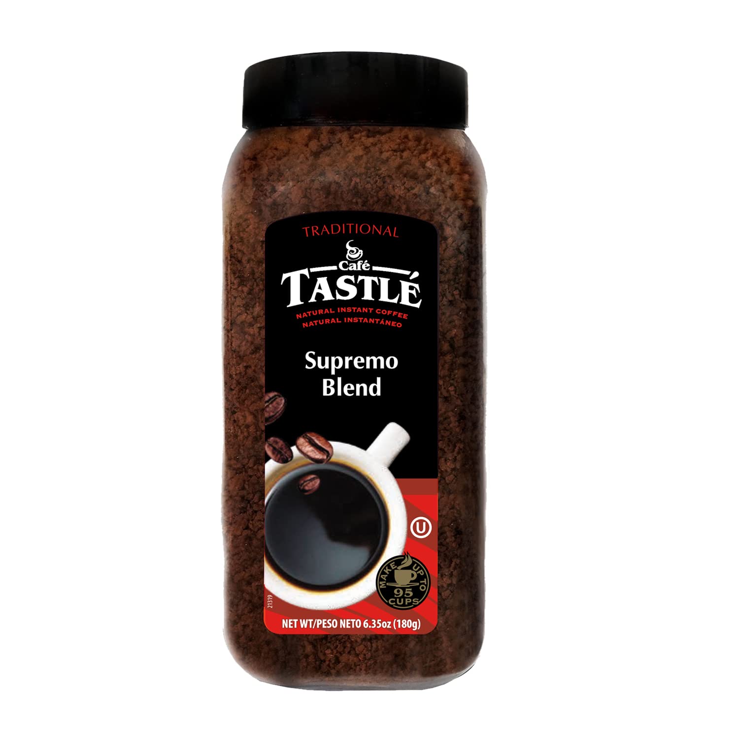 Café Tastlé Supremo Blend Traditional Instant Coffee, 6.35 Ounce