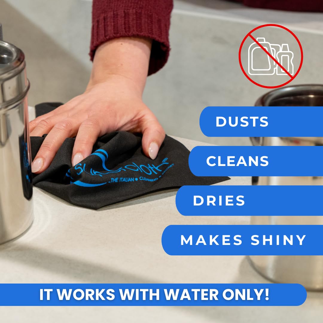 Supercloth® Premium Microfiber Cleaning Cloth for All-Purpose, Lasts Over 5 Years, Glasses Cleaning Cloth, Microfiber Cloth for Cars, Magic Reusable
