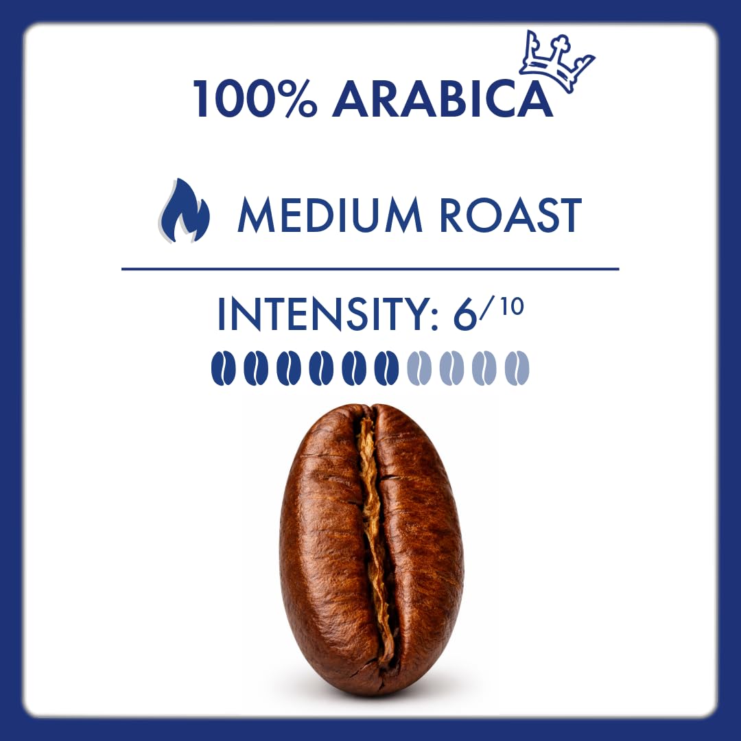 Caffè Borbone 100% Arabica Whole Bean Coffee, Arabica Coffee Beans, Medium Roast, 2.2 lb Bag (Pack of 2)