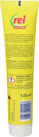 rei - in der tube - Laundry Detergent In a Tube - Travel Detergent - 125 ml - Germany